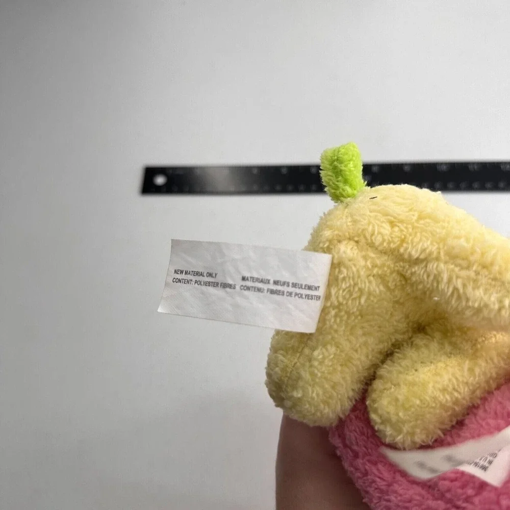 Greenbrier‎ Terry Cloth Plush Pink & Yellow Puppy Dog Set Polyester 7